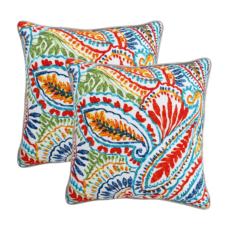 Paisley outdoor clearance pillows